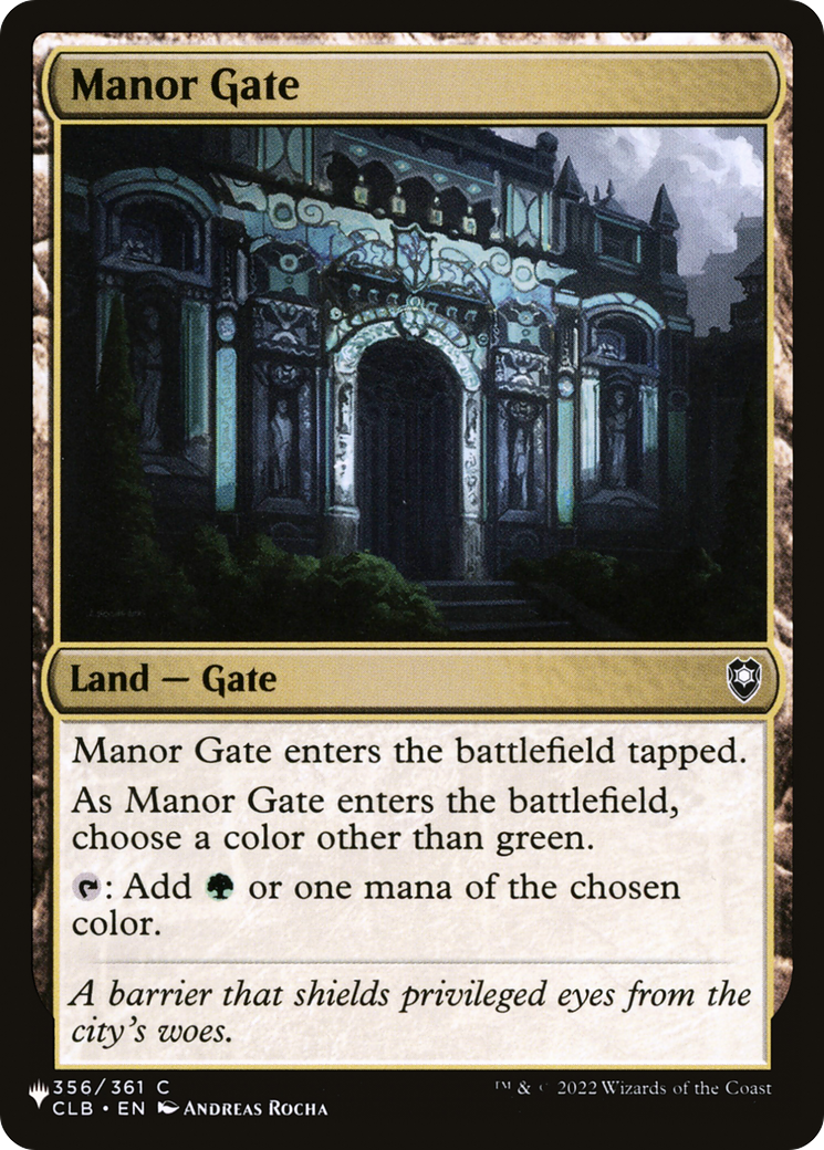 Manor Gate [The List] - Magic: The Gathering - Card Brawlers | Quebec | Canada |