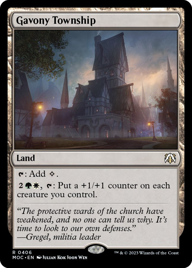 Gavony Township [March of the Machine Commander] - Magic: The Gathering - Card Brawlers | Quebec | Canada |