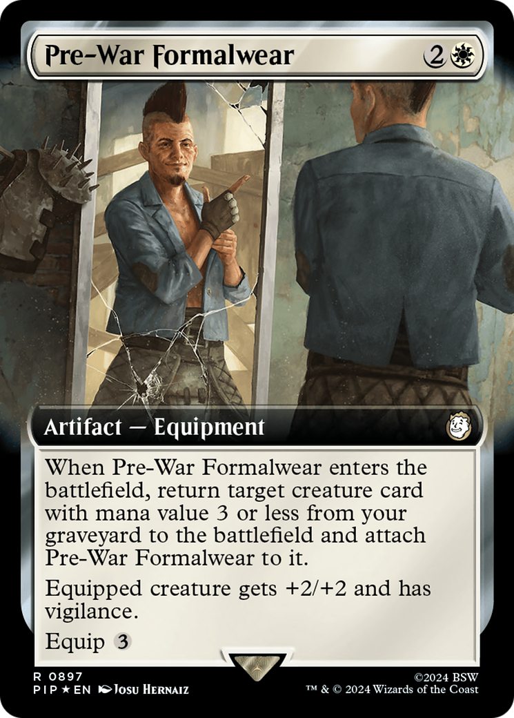 Pre-War Formalwear (Extended Art) (Surge Foil) [Fallout] - Magic: The Gathering - Card Brawlers | Quebec | Canada |