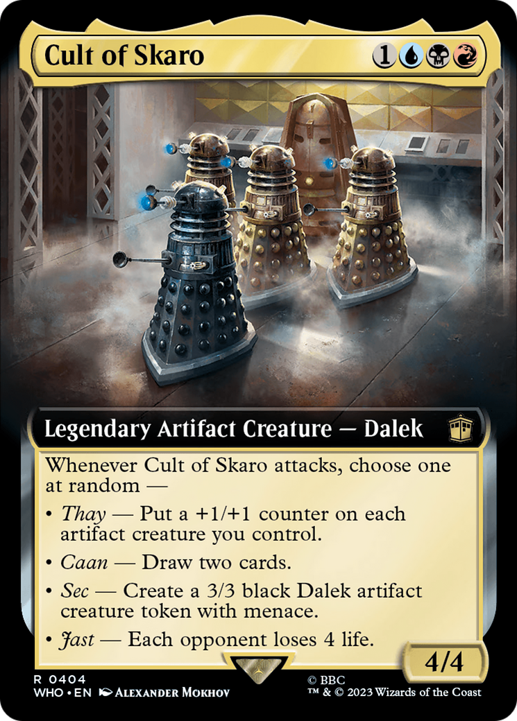 Cult of Skaro (Extended Art) [Doctor Who] - Magic: The Gathering - Card Brawlers | Quebec | Canada |