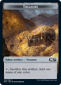 Treasure // Zombie Double-Sided Token [Core Set 2021 Tokens] - Magic: The Gathering - Card Brawlers | Quebec | Canada |