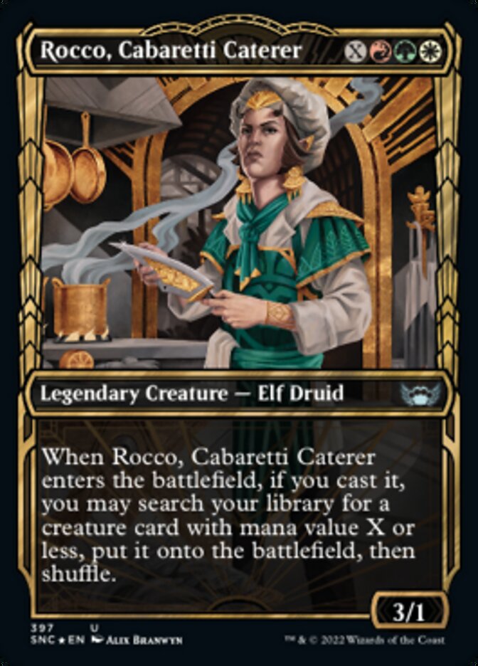 Rocco, Cabaretti Caterer (Showcase Golden Age Gilded Foil) [Streets of New Capenna] - Magic: The Gathering - Card Brawlers | Quebec | Canada |