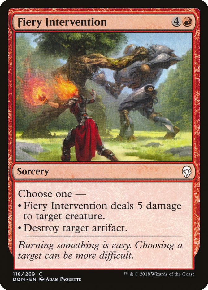 Fiery Intervention [Dominaria] - Magic: The Gathering - Card Brawlers | Quebec | Canada |