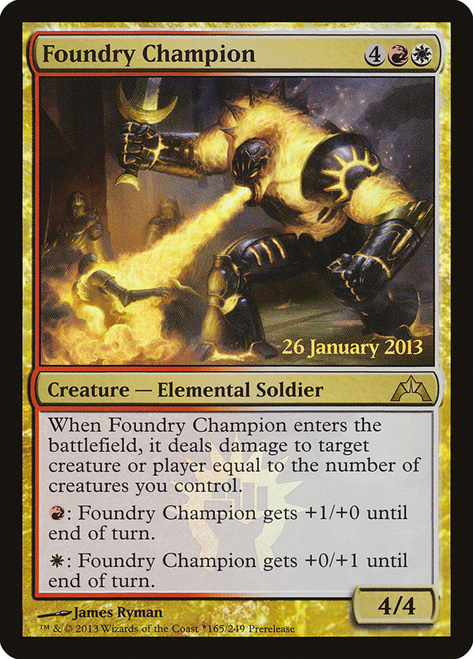 Foundry Champion [Gatecrash Prerelease Promos] - Magic: The Gathering - Card Brawlers | Quebec | Canada |