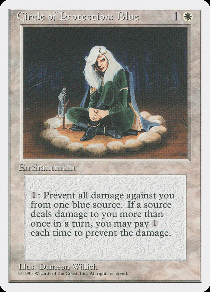 Circle of Protection: Blue [Fourth Edition] - Magic: The Gathering - Card Brawlers | Quebec | Canada |