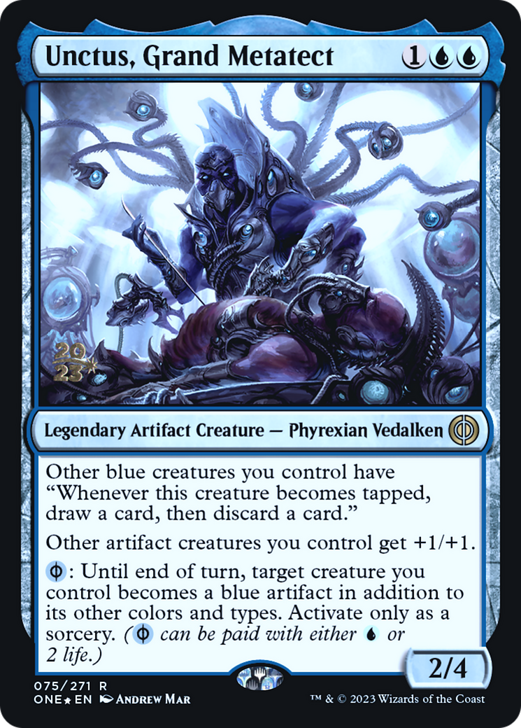 Unctus, Grand Metatect [Phyrexia: All Will Be One Prerelease Promos] - Magic: The Gathering - Card Brawlers | Quebec | Canada |