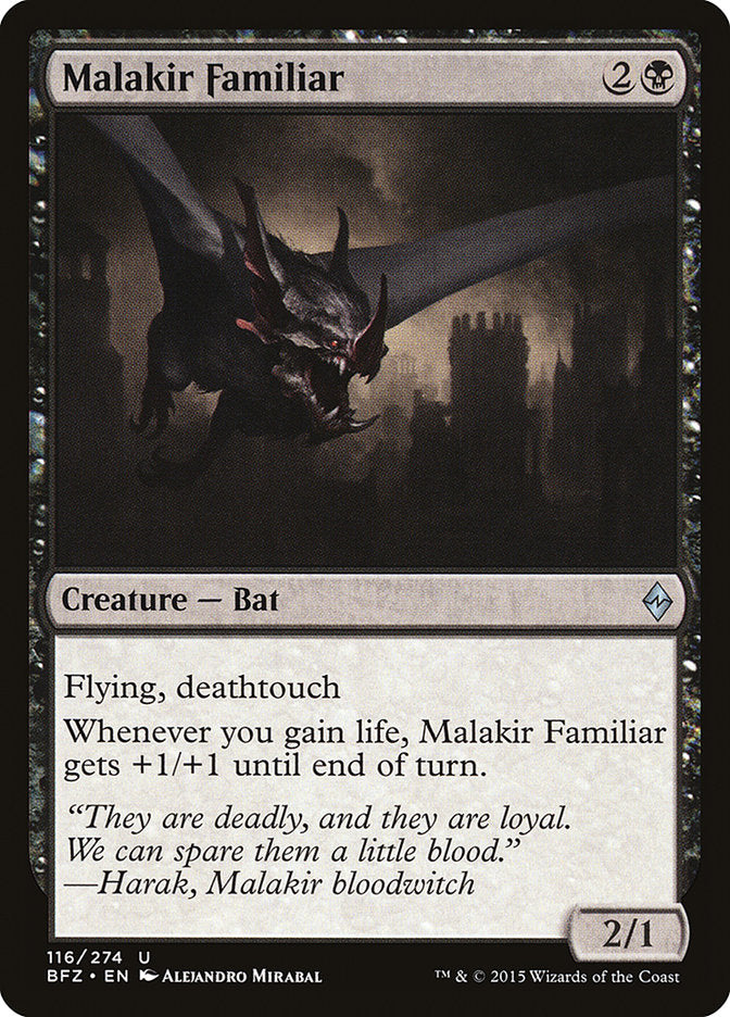 Malakir Familiar [Battle for Zendikar] - Magic: The Gathering - Card Brawlers | Quebec | Canada |