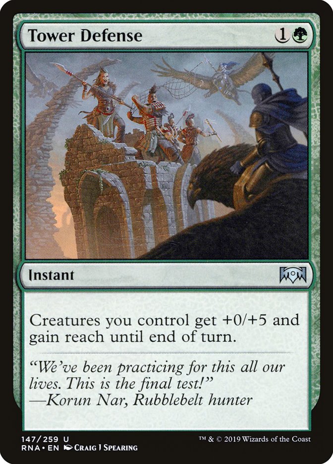 Tower Defense [Ravnica Allegiance] - Magic: The Gathering - Card Brawlers | Quebec | Canada |