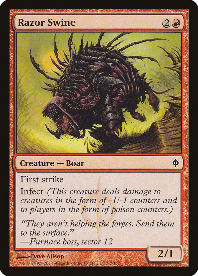 Razor Swine [New Phyrexia] - Magic: The Gathering - Card Brawlers | Quebec | Canada |