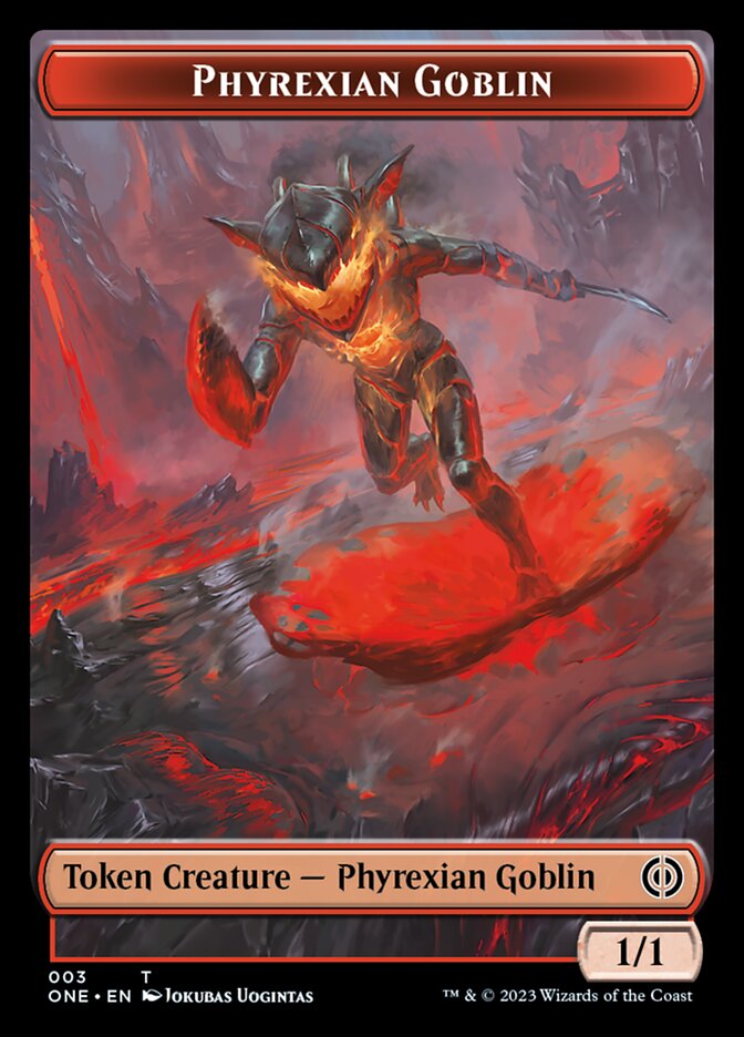 Phyrexian Mite (011) // Phyrexian Goblin Double-Sided Token [Phyrexia: All Will Be One Tokens] - Magic: The Gathering - Card Brawlers | Quebec | Canada |