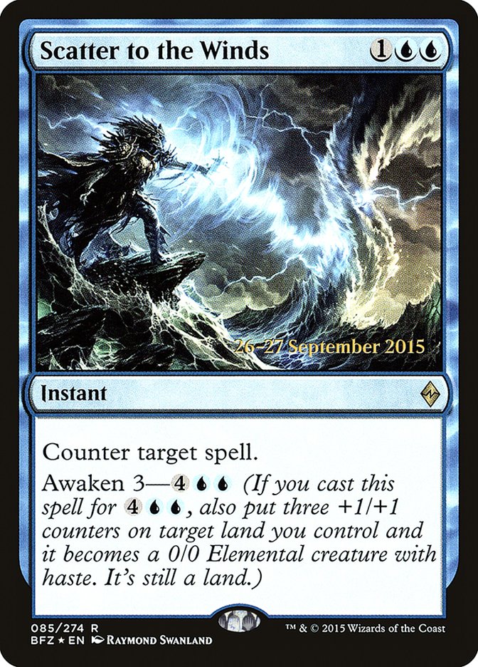 Scatter to the Winds [Battle for Zendikar Prerelease Promos] - Magic: The Gathering - Card Brawlers | Quebec | Canada |