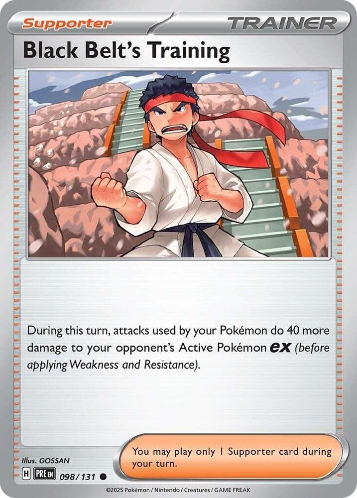 Black Belt's Training (098/131) [Scarlet & Violet: Prismatic Evolutions] - Pokémon - Card Brawlers | Quebec | Canada |