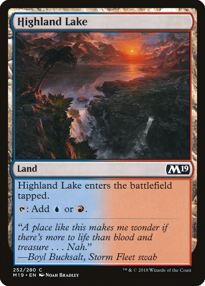 Highland Lake [Core Set 2019] - Magic: The Gathering - Card Brawlers | Quebec | Canada |