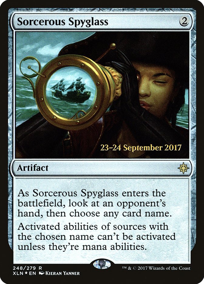 Sorcerous Spyglass [Ixalan Prerelease Promos] - Magic: The Gathering - Card Brawlers | Quebec | Canada |
