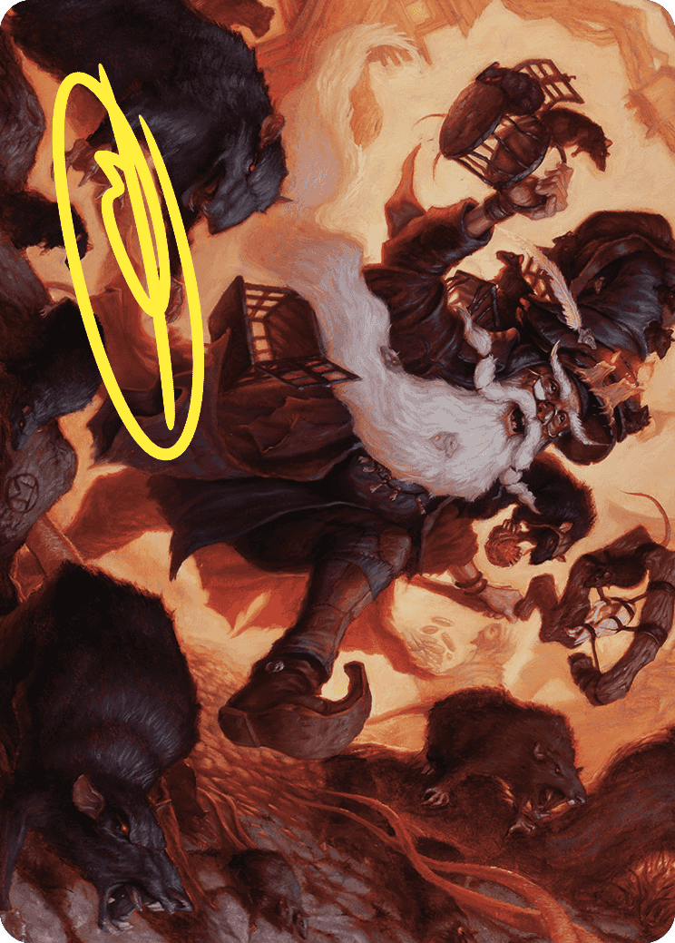 Tattered Ratter Art Card (Gold-Stamped Signature) [Wilds of Eldraine Art Series] - Magic: The Gathering - Card Brawlers | Quebec | Canada |