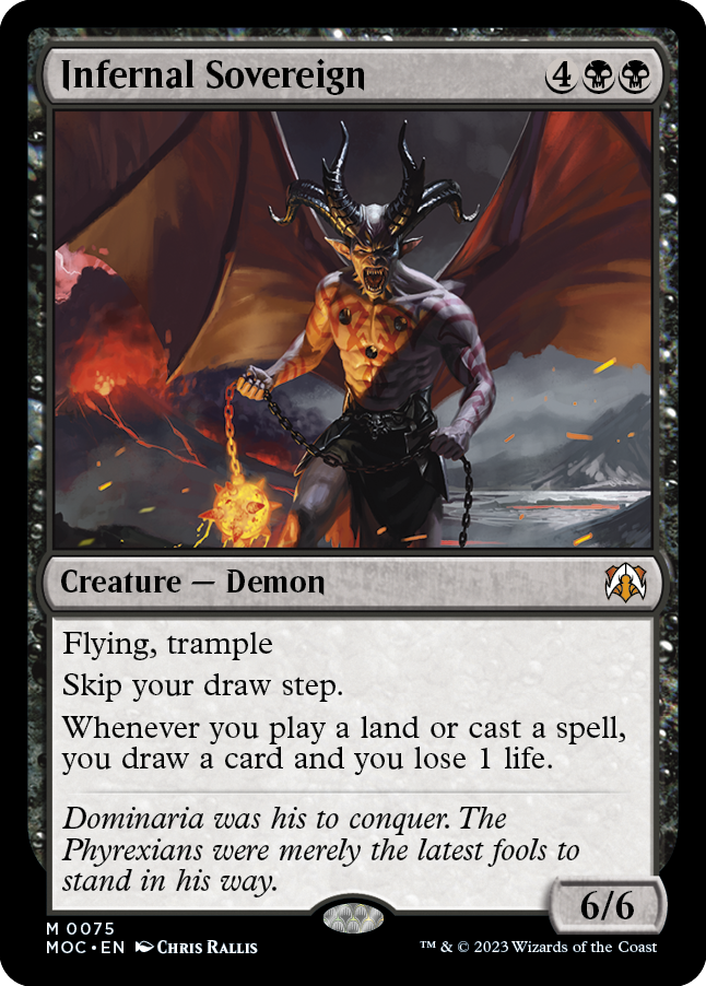 Infernal Sovereign [March of the Machine Commander] - Magic: The Gathering - Card Brawlers | Quebec | Canada |