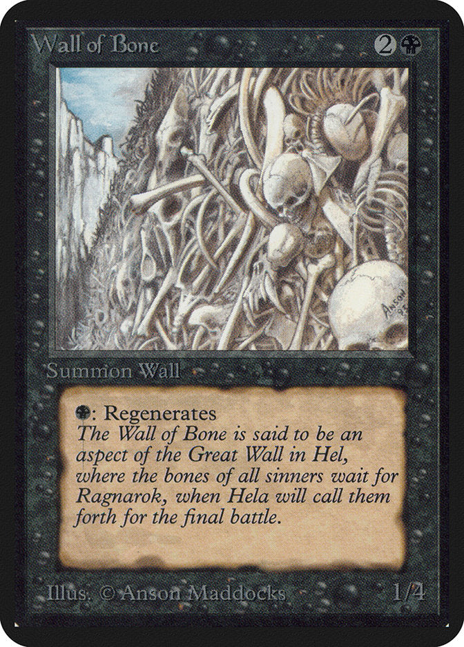 Wall of Bone [Alpha Edition] - Magic: The Gathering - Card Brawlers | Quebec | Canada |