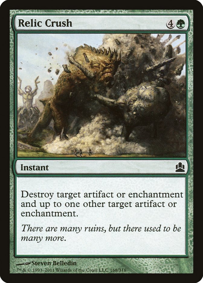 Relic Crush [Commander 2011] - Magic: The Gathering - Card Brawlers | Quebec | Canada |