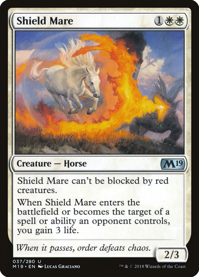 Shield Mare [Core Set 2019] - Magic: The Gathering - Card Brawlers | Quebec | Canada |