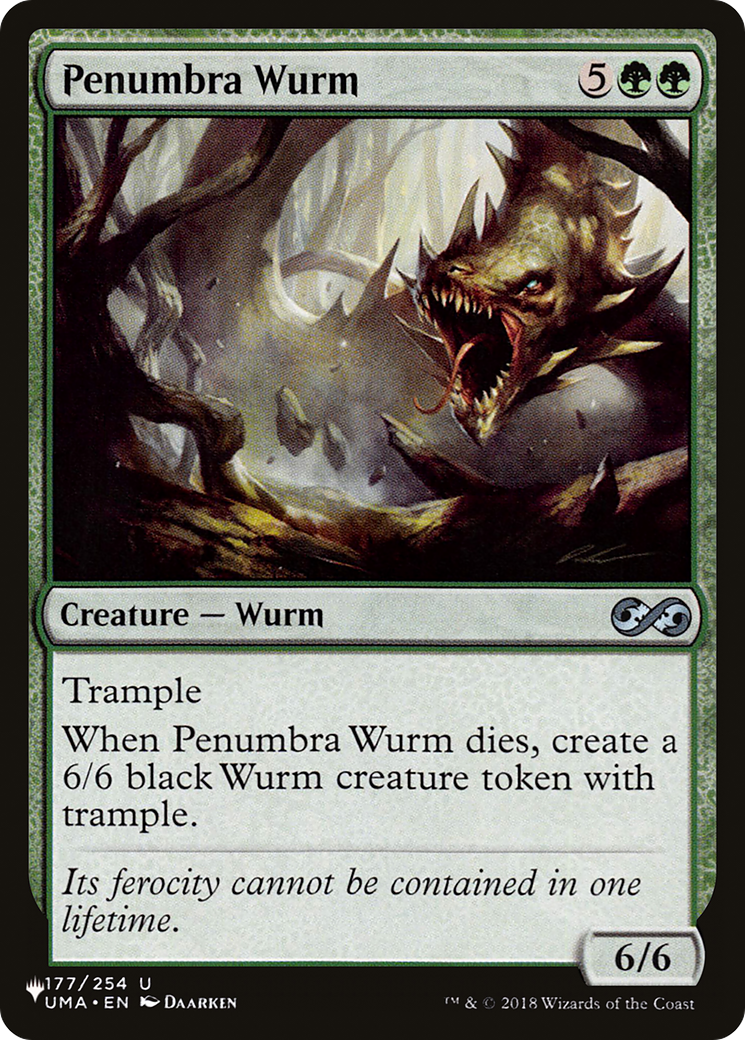 Penumbra Wurm [The List] - Magic: The Gathering - Card Brawlers | Quebec | Canada |