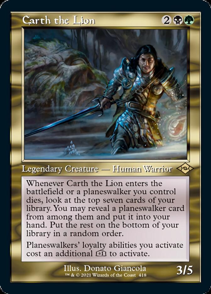 Carth the Lion (Retro Foil Etched) [Modern Horizons 2] - Magic: The Gathering - Card Brawlers | Quebec | Canada |