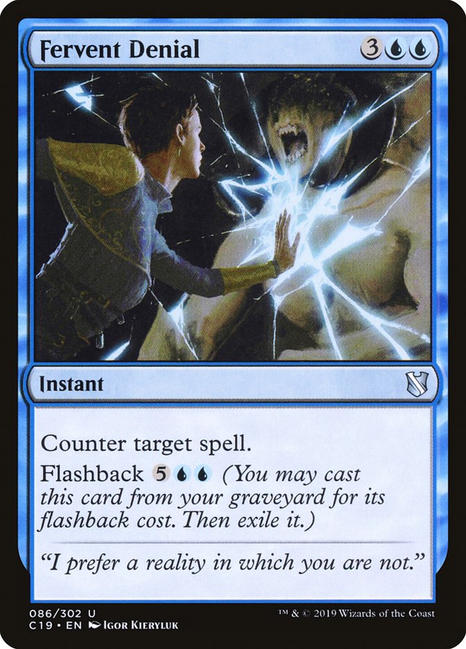 Fervent Denial [Commander 2019] - Magic: The Gathering - Card Brawlers | Quebec | Canada |