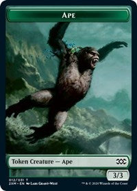 Ape // Elemental Double-Sided Token [Double Masters Tokens] - Magic: The Gathering - Card Brawlers | Quebec | Canada |