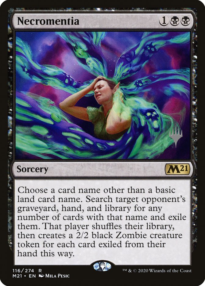 Necromentia (Promo Pack) [Core Set 2021 Promos] - Magic: The Gathering - Card Brawlers | Quebec | Canada |