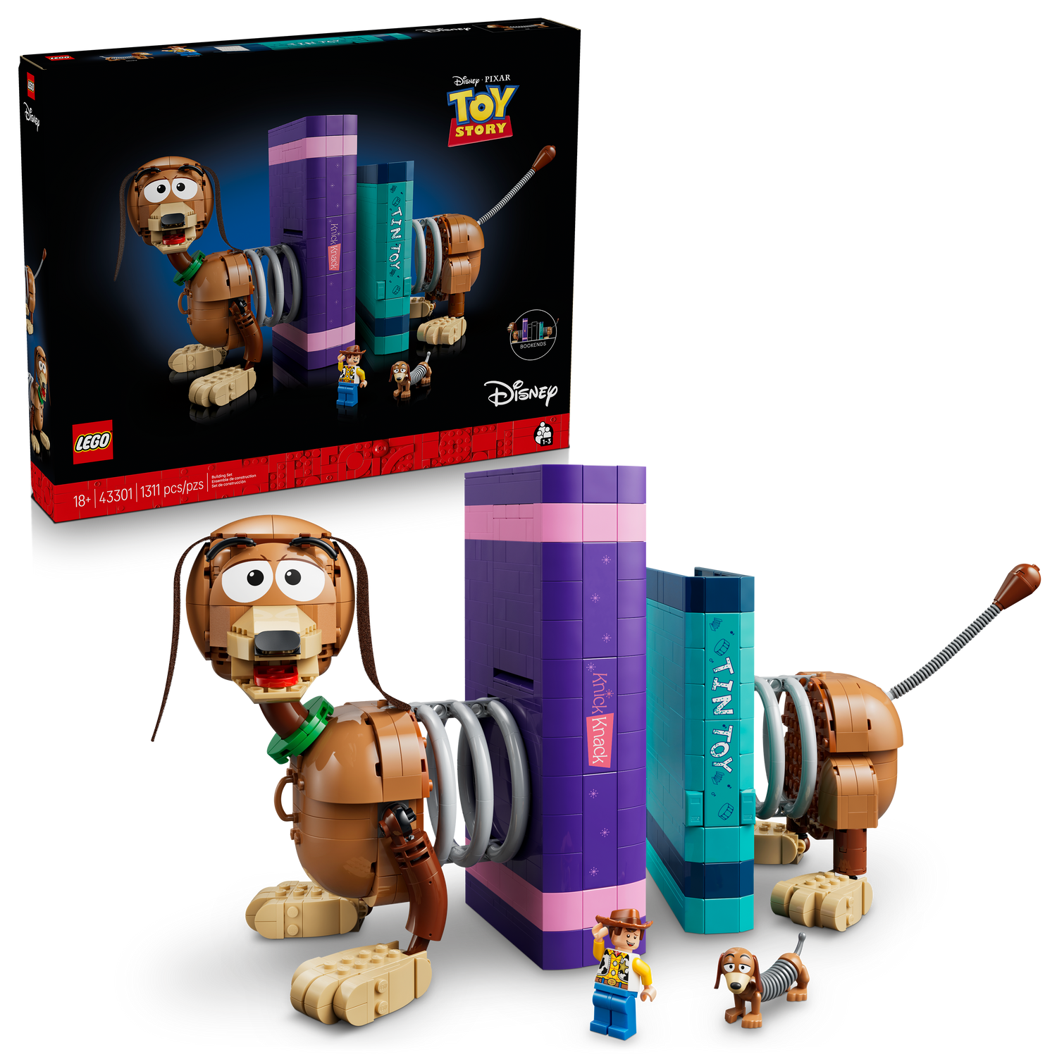 LEGO - Disney and Pixar - Toy Story - Slinky Dog Bookends - 43301