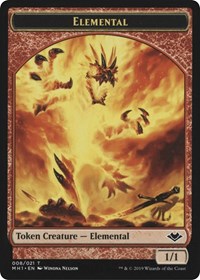 Elemental (008) // Serra the Benevolent Emblem (020) Double-Sided Token [Modern Horizons Tokens] - Magic: The Gathering - Card Brawlers | Quebec | Canada |