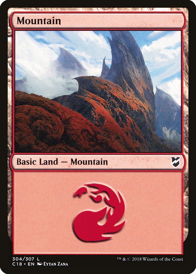 Mountain (304) [Commander 2018] - Magic: The Gathering - Card Brawlers | Quebec | Canada |