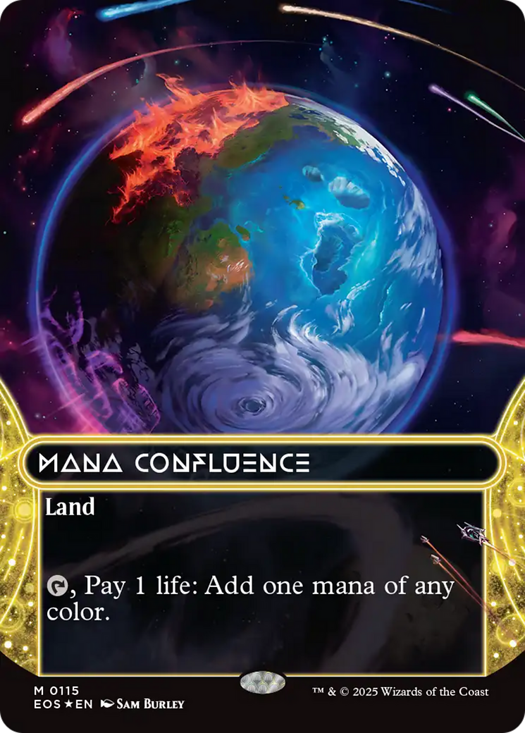Mana Confluence (0115) (Borderless) (Galaxy Foil) [Edge of Eternities: Stellar Sights] - Magic: The Gathering - Card Brawlers | Quebec | Canada |