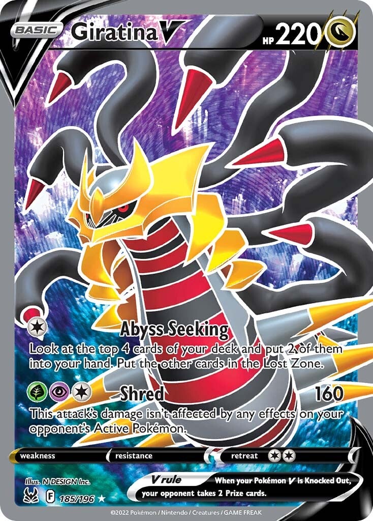 Giratina V (185/196) [Sword & Shield: Lost Origin] - Pokémon - Card Brawlers | Quebec | Canada |