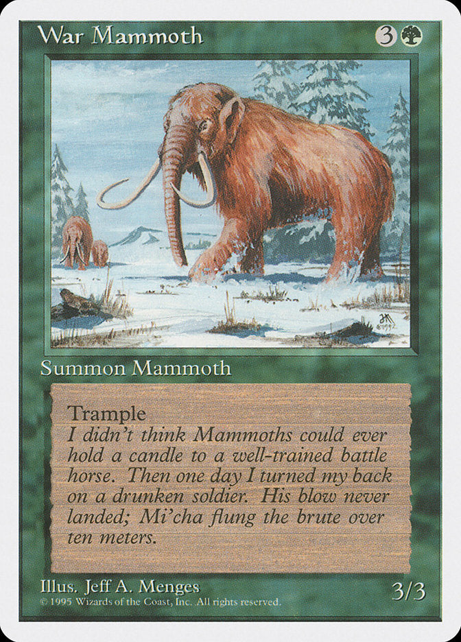 War Mammoth [Fourth Edition] - Magic: The Gathering - Card Brawlers | Quebec | Canada |