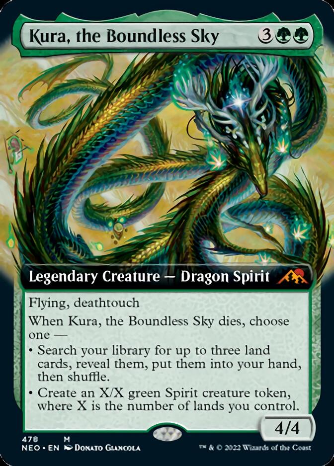Kura, the Boundless Sky (Extended Art) [Kamigawa: Neon Dynasty] - Magic: The Gathering - Card Brawlers | Quebec | Canada |