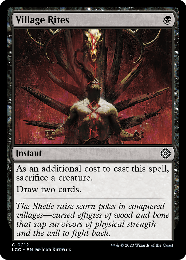 Village Rites [The Lost Caverns of Ixalan Commander] - Magic: The Gathering - Card Brawlers | Quebec | Canada |