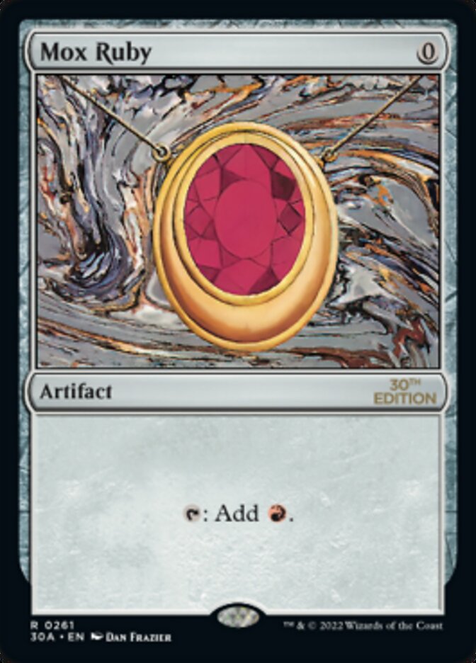 Mox Ruby [30th Anniversary Edition] - Magic: The Gathering - Card Brawlers | Quebec | Canada |