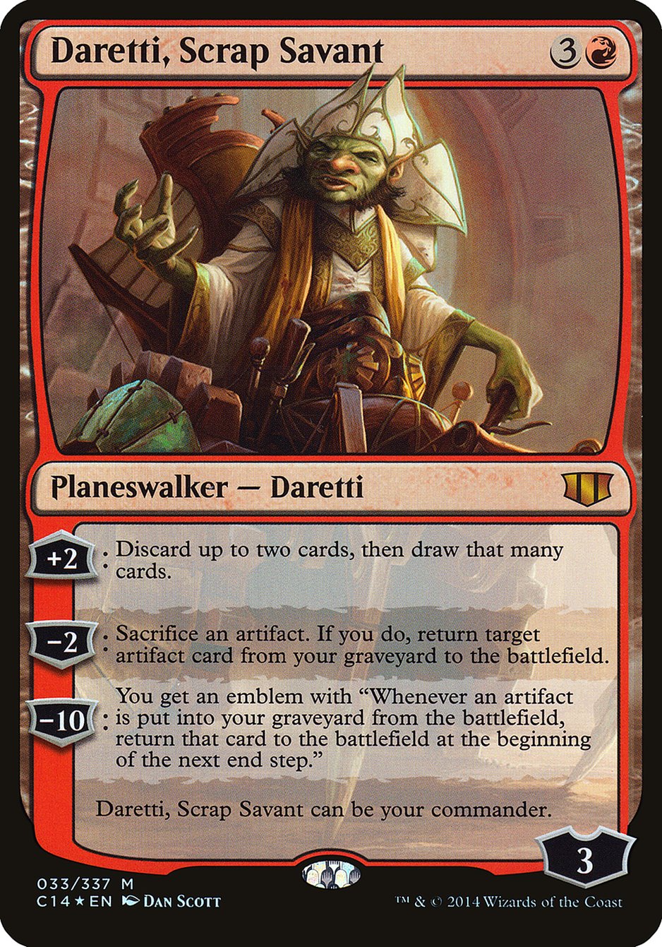 Daretti, Scrap Savant (Oversized) [Commander 2014 Oversized] - Magic: The Gathering - Card Brawlers | Quebec | Canada |