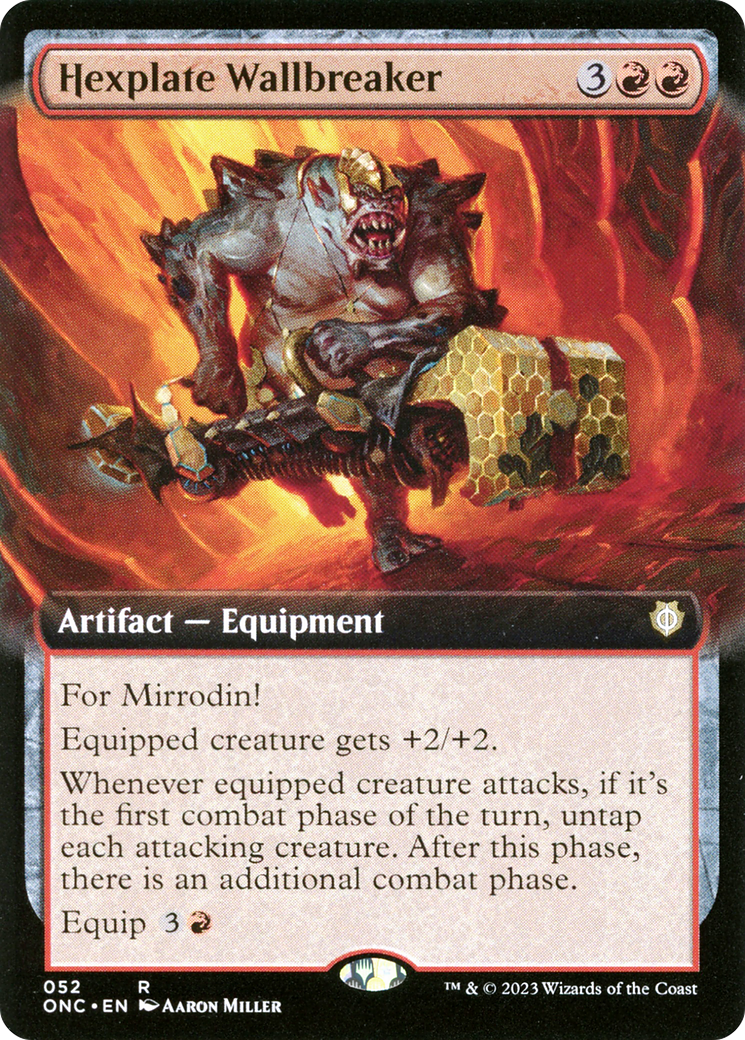 Hexplate Wallbreaker (Extended Art) [Phyrexia: All Will Be One Commander] - Magic: The Gathering - Card Brawlers | Quebec | Canada |