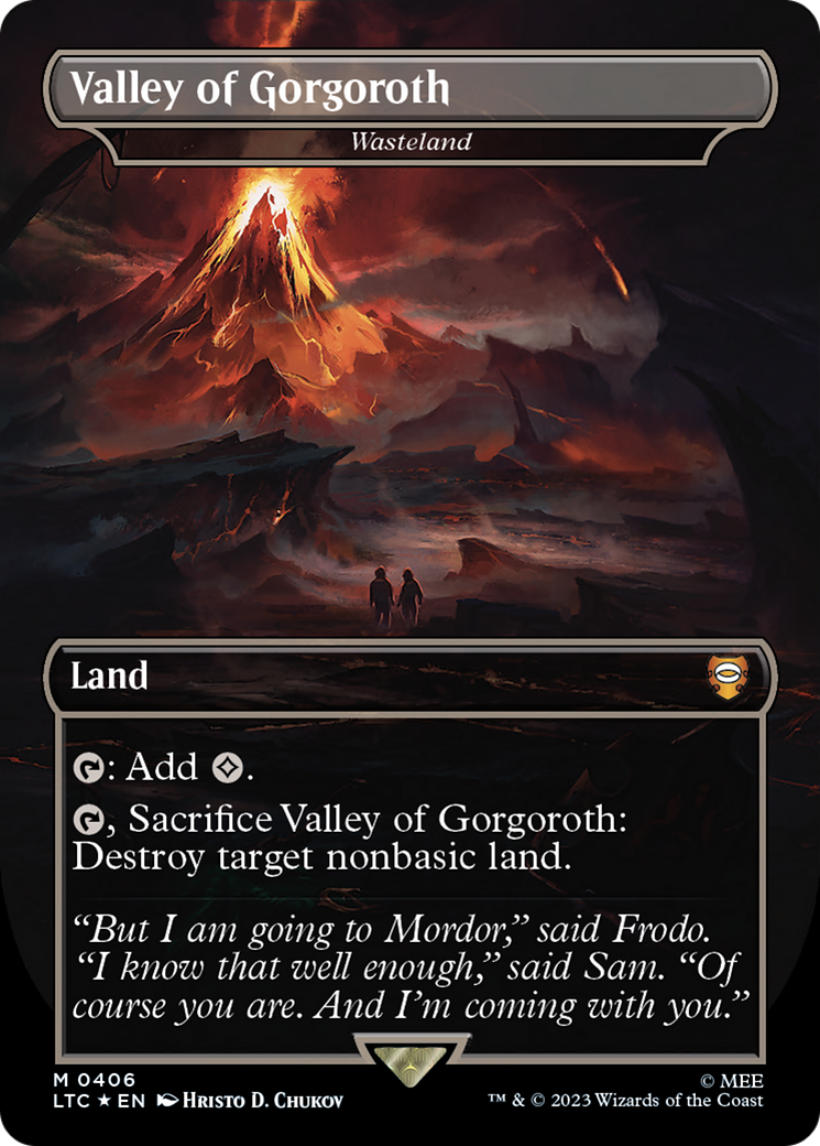 Valley of Gorgoroth - Wasteland (Surge Foil Realms and Relics) [The Lord of the Rings: Tales of Middle-Earth Commander] - Magic: The Gathering - Card Brawlers | Quebec | Canada |