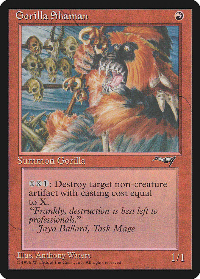Gorilla Shaman (Skulls in Background) [Alliances] - Magic: The Gathering - Card Brawlers | Quebec | Canada |