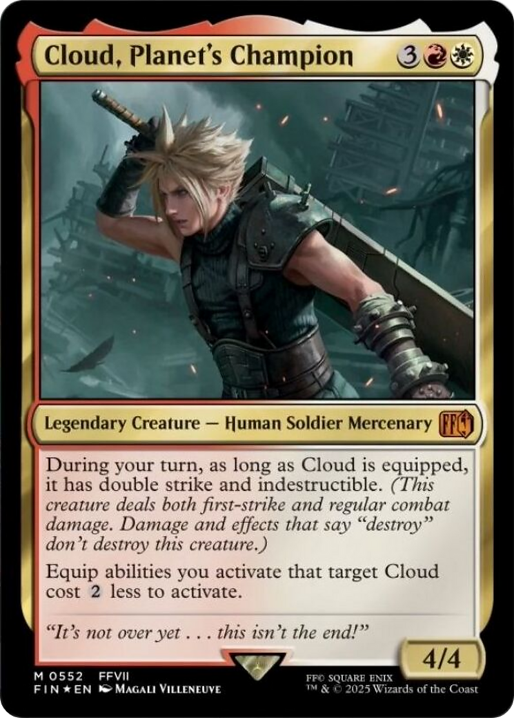 Cloud, Planet's Champion [FINAL FANTASY] - Magic: The Gathering - Card Brawlers | Quebec | Canada |