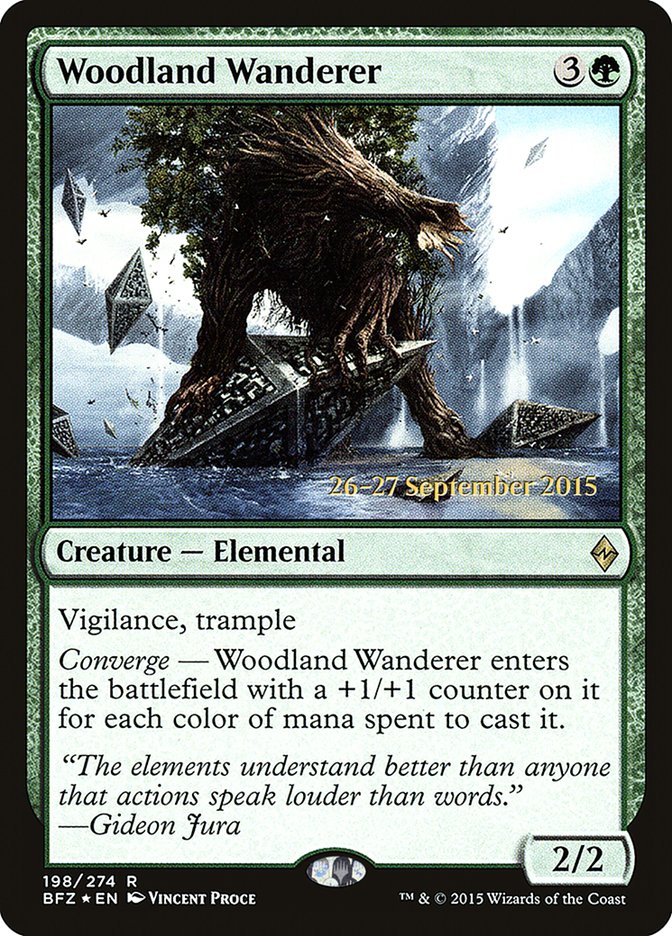 Woodland Wanderer [Battle for Zendikar Prerelease Promos] - Magic: The Gathering - Card Brawlers | Quebec | Canada |