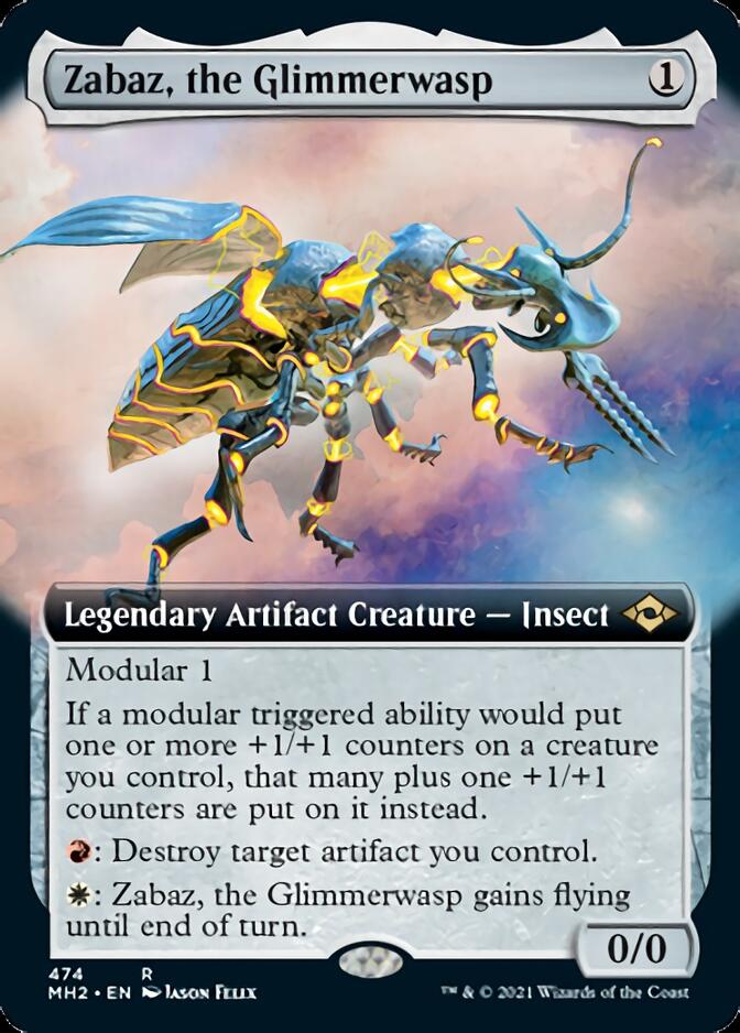 Zabaz, the Glimmerwasp (Extended Art) [Modern Horizons 2] - Magic: The Gathering - Card Brawlers | Quebec | Canada |