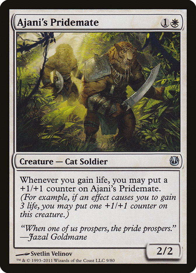 Ajani's Pridemate [Duel Decks: Ajani vs. Nicol Bolas] - Magic: The Gathering - Card Brawlers | Quebec | Canada |