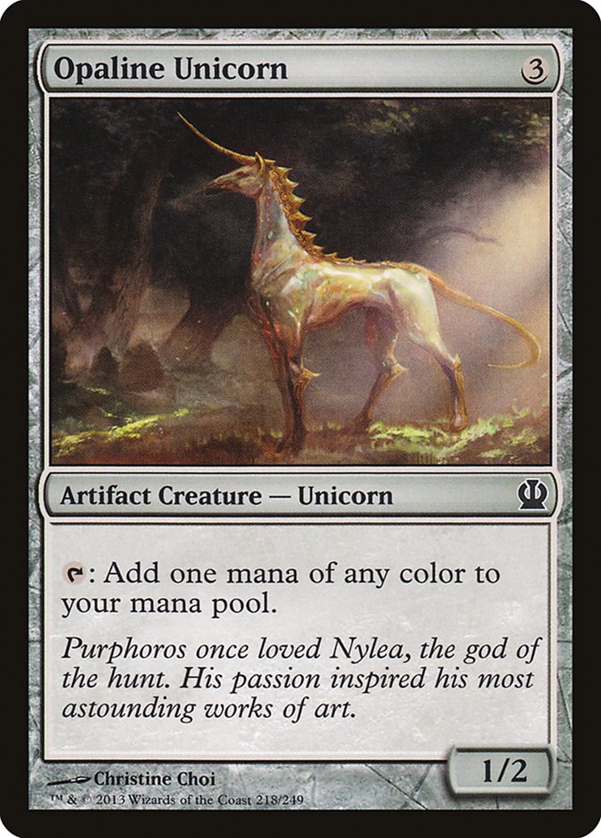 Opaline Unicorn [Theros] - Magic: The Gathering - Card Brawlers | Quebec | Canada |