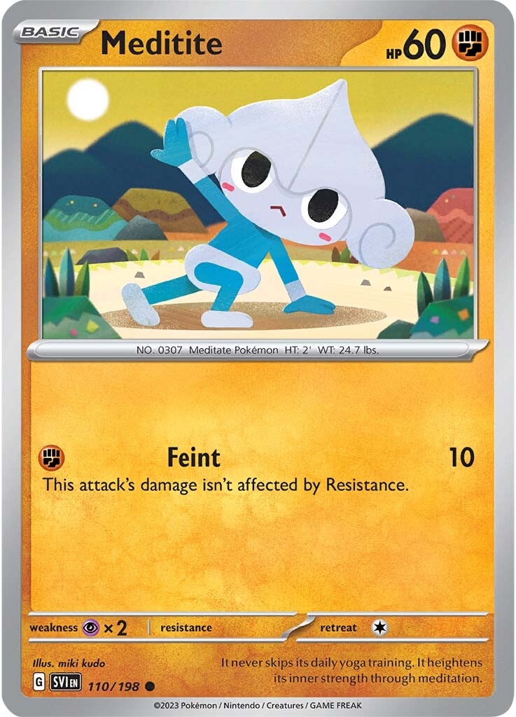 Meditite (110/198) [Scarlet & Violet: Base Set] - Pokémon - Card Brawlers | Quebec | Canada |