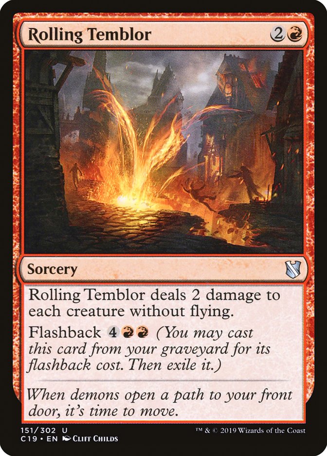 Rolling Temblor [Commander 2019] - Magic: The Gathering - Card Brawlers | Quebec | Canada |