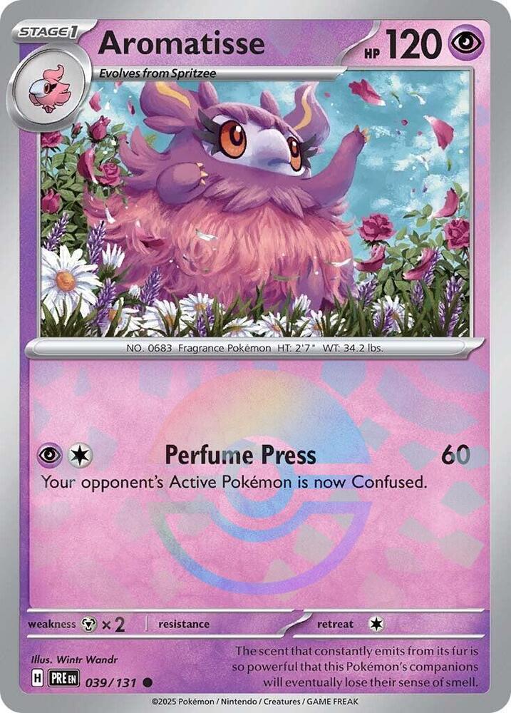Aromatisse (039/131) (Poke Ball Pattern) [Scarlet & Violet: Prismatic Evolutions] - Pokémon - Card Brawlers | Quebec | Canada |