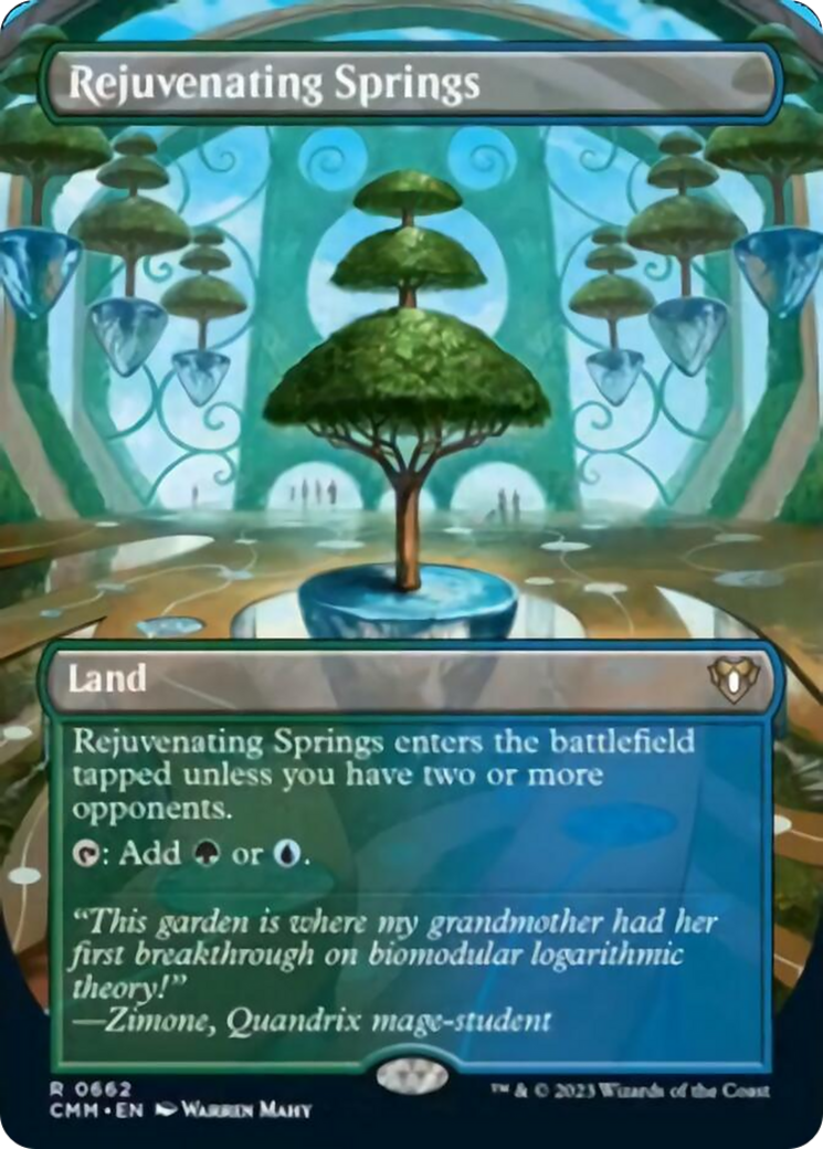 Rejuvenating Springs (Borderless Alternate Art) [Commander Masters] - Magic: The Gathering - Card Brawlers | Quebec | Canada |